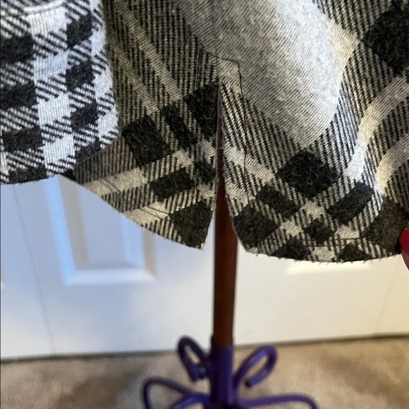 Soft Surroundings Paramour Black and White Plaid Button Down Top Size Medium - Picture 6 of 16